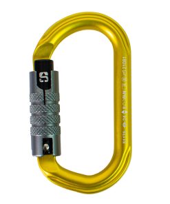 Mosquetão de aluminio SherrillTree - Amarelo e Cinza
